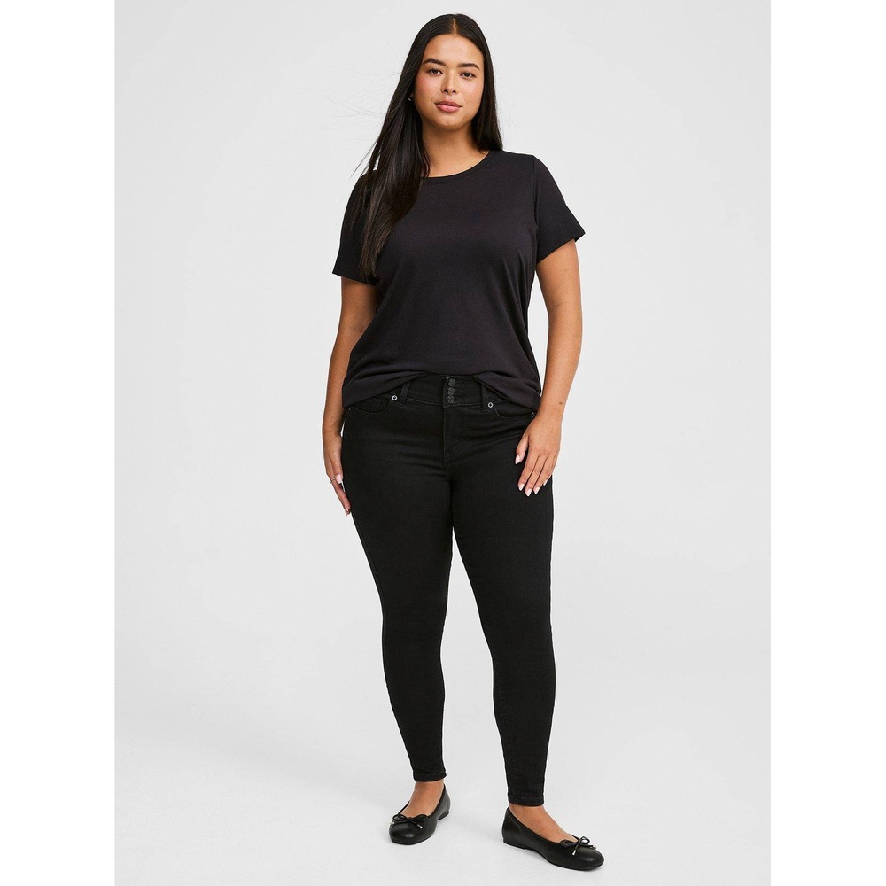 TORRID Jegging High-Rise Skinny Black Jean 14 S